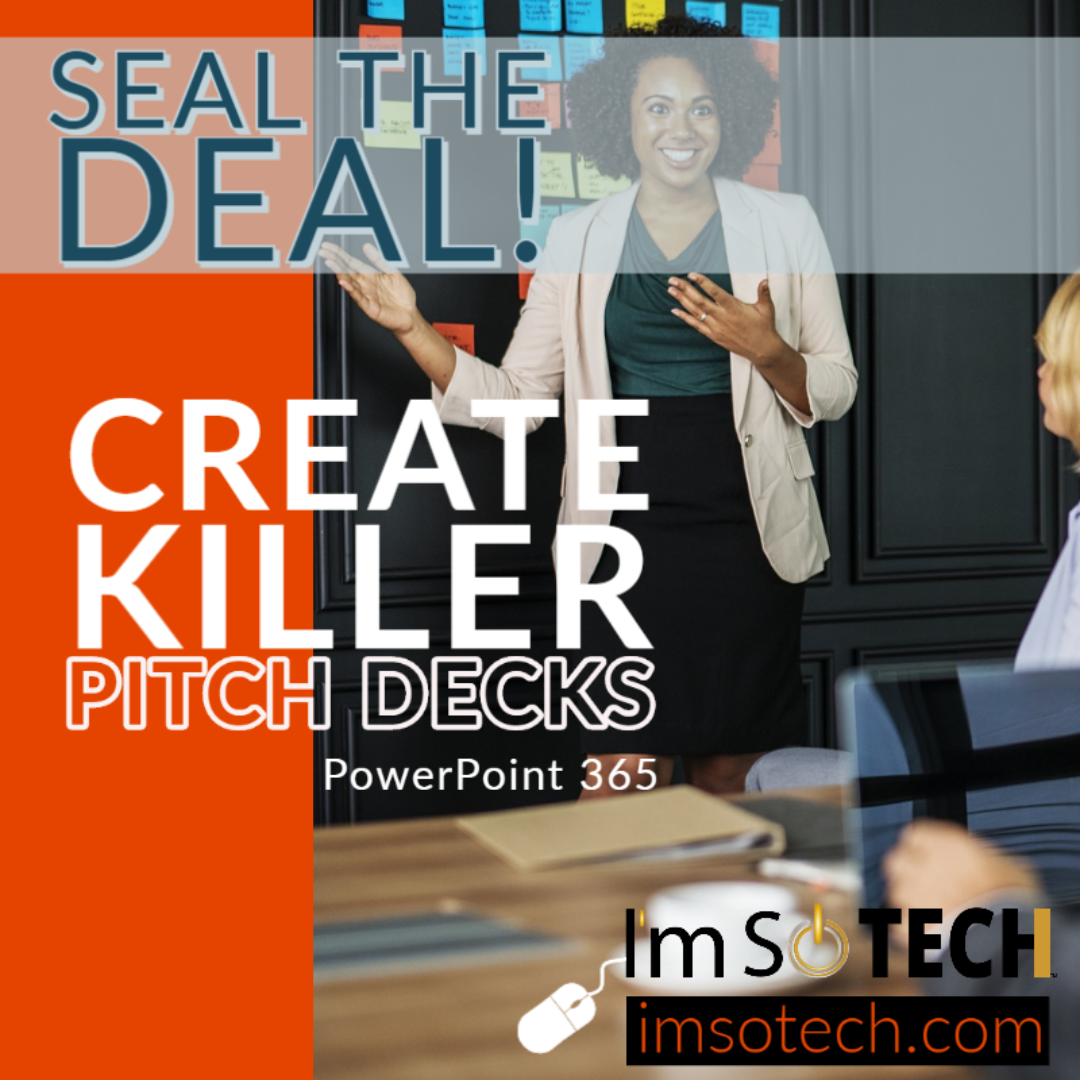 Create presentations and pitch decks using PowerPoint 